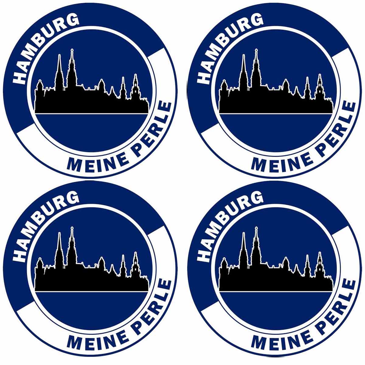 Essbare Muffinaufleger Hamburg "Meine Perle" 12 Stück