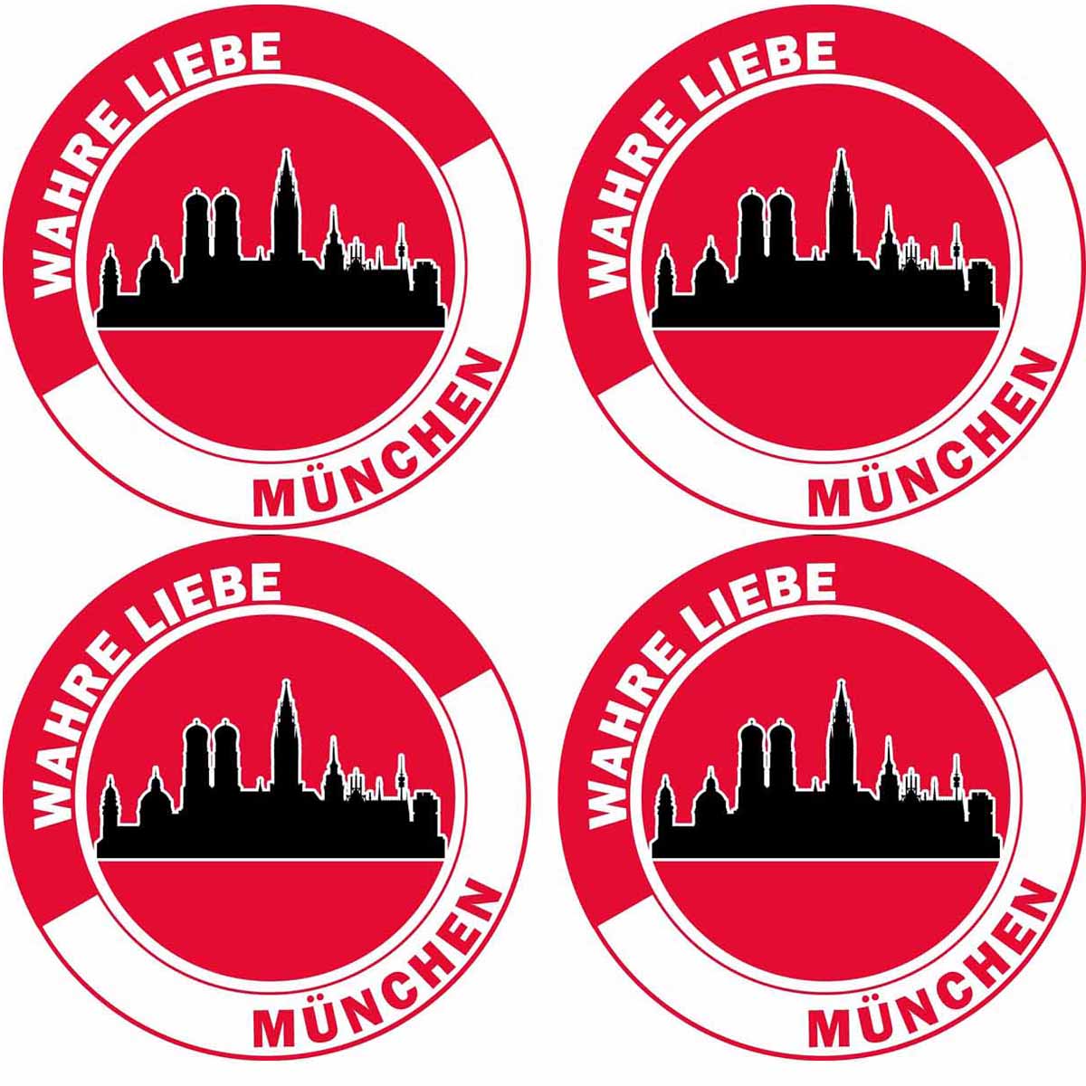 Essbare Muffinaufleger München "Wahre Liebe"  12 Stück