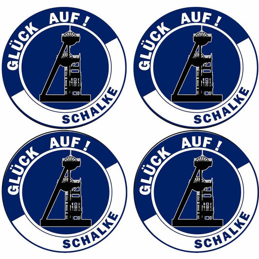 Essbare Muffinaufleger Schalke "Glück Auf!" 12 Stück