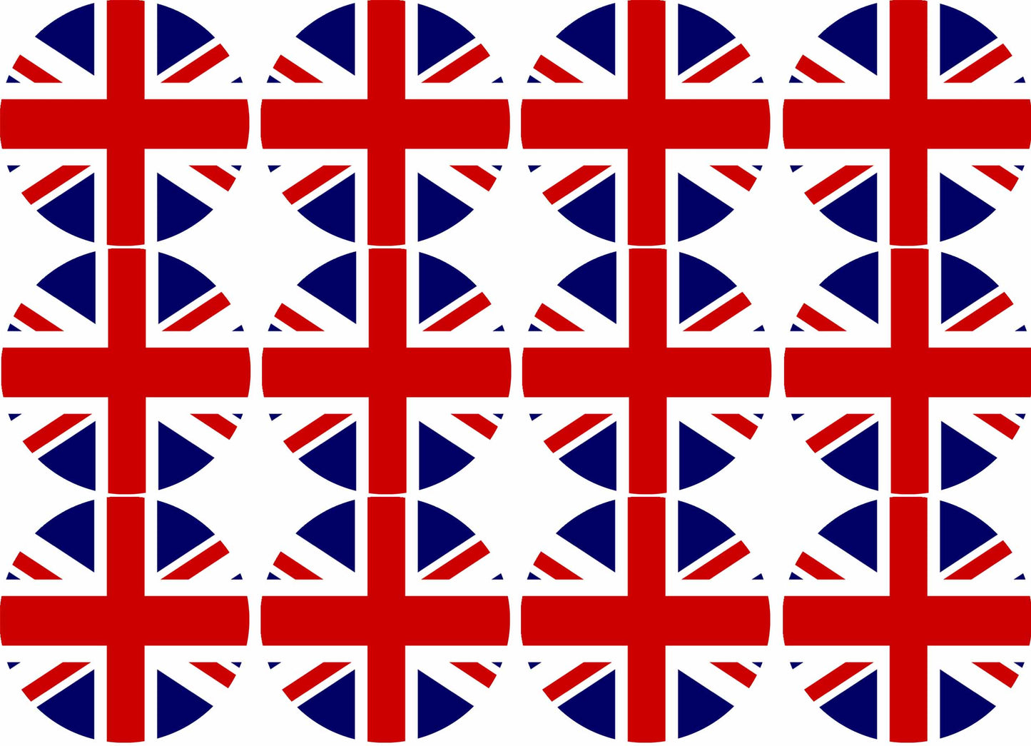 Essbare Muffinaufleger England 12 Stück