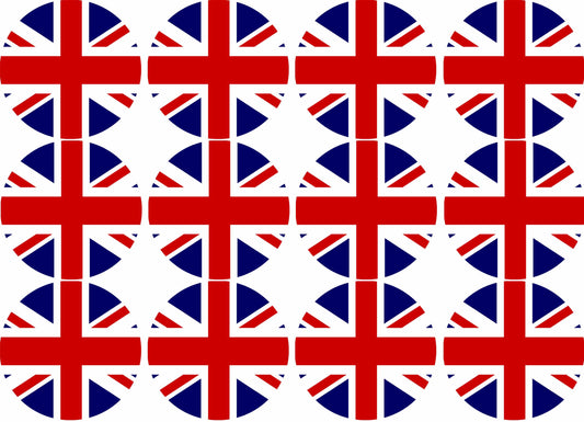 Essbare Muffinaufleger England 12 Stück