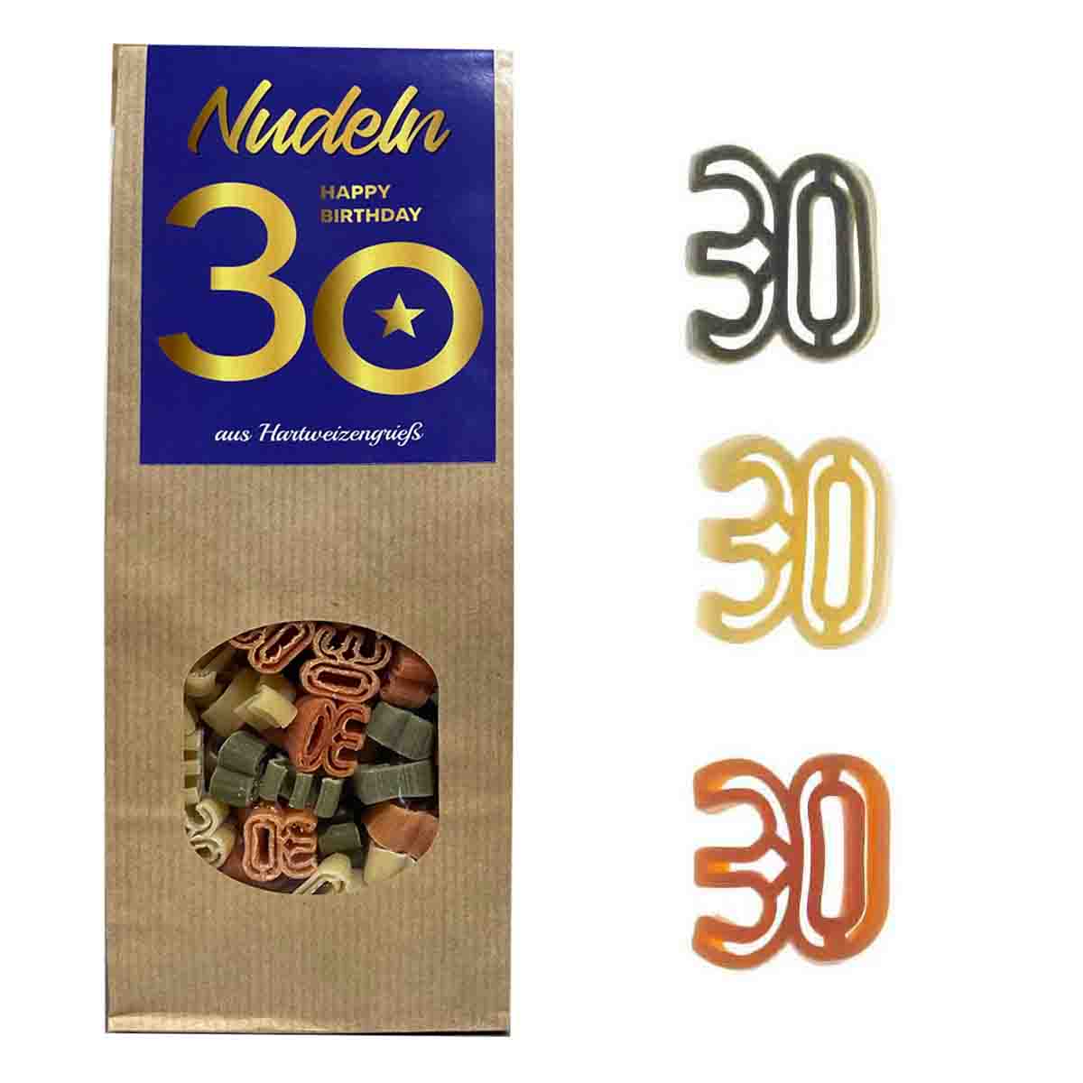 Feinkost-Set 30. Geburtstag mit Nudeln, Sauce, Kräutermix