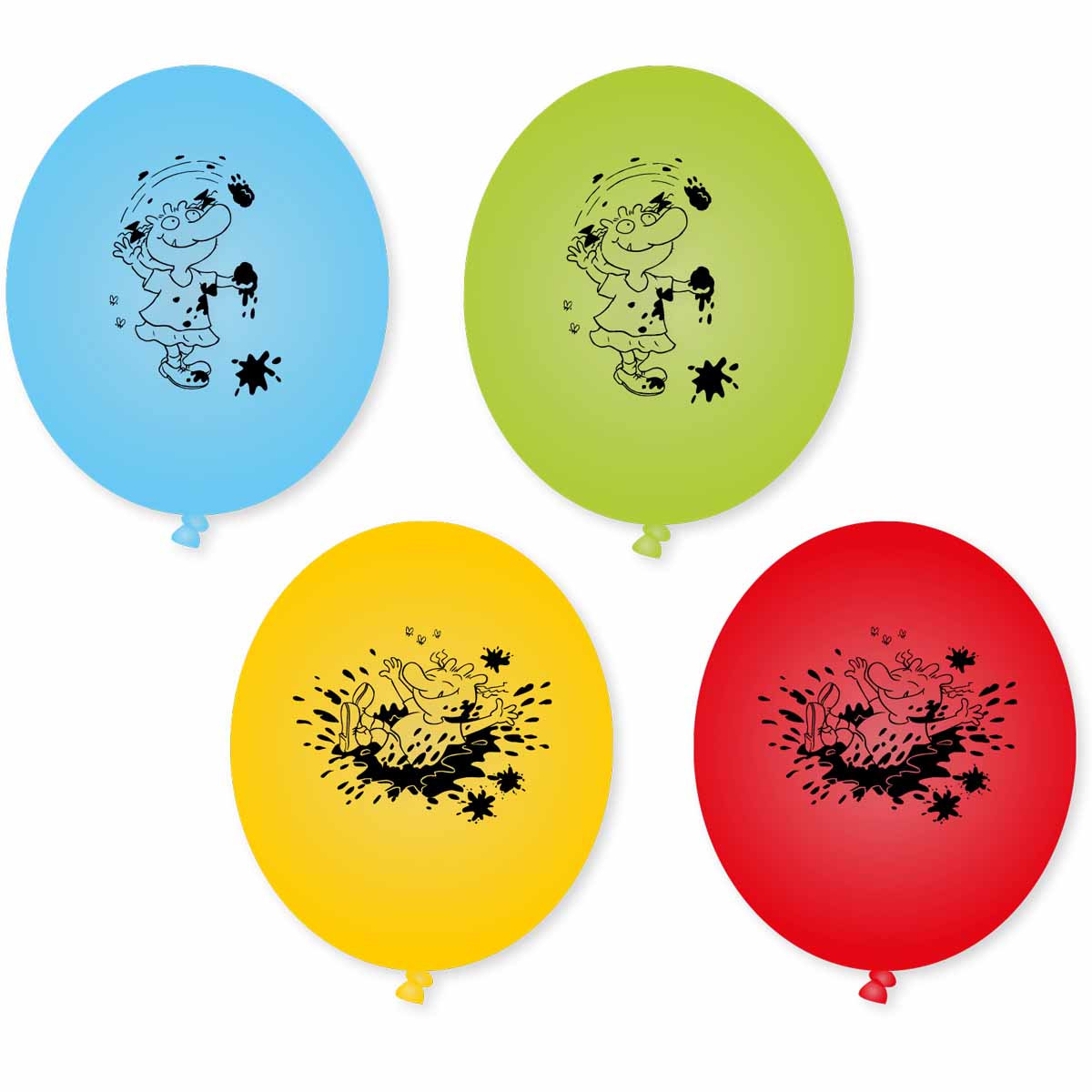 Dekoset Olchis Servietten, Wimpelkette, Konfetti, Ballons