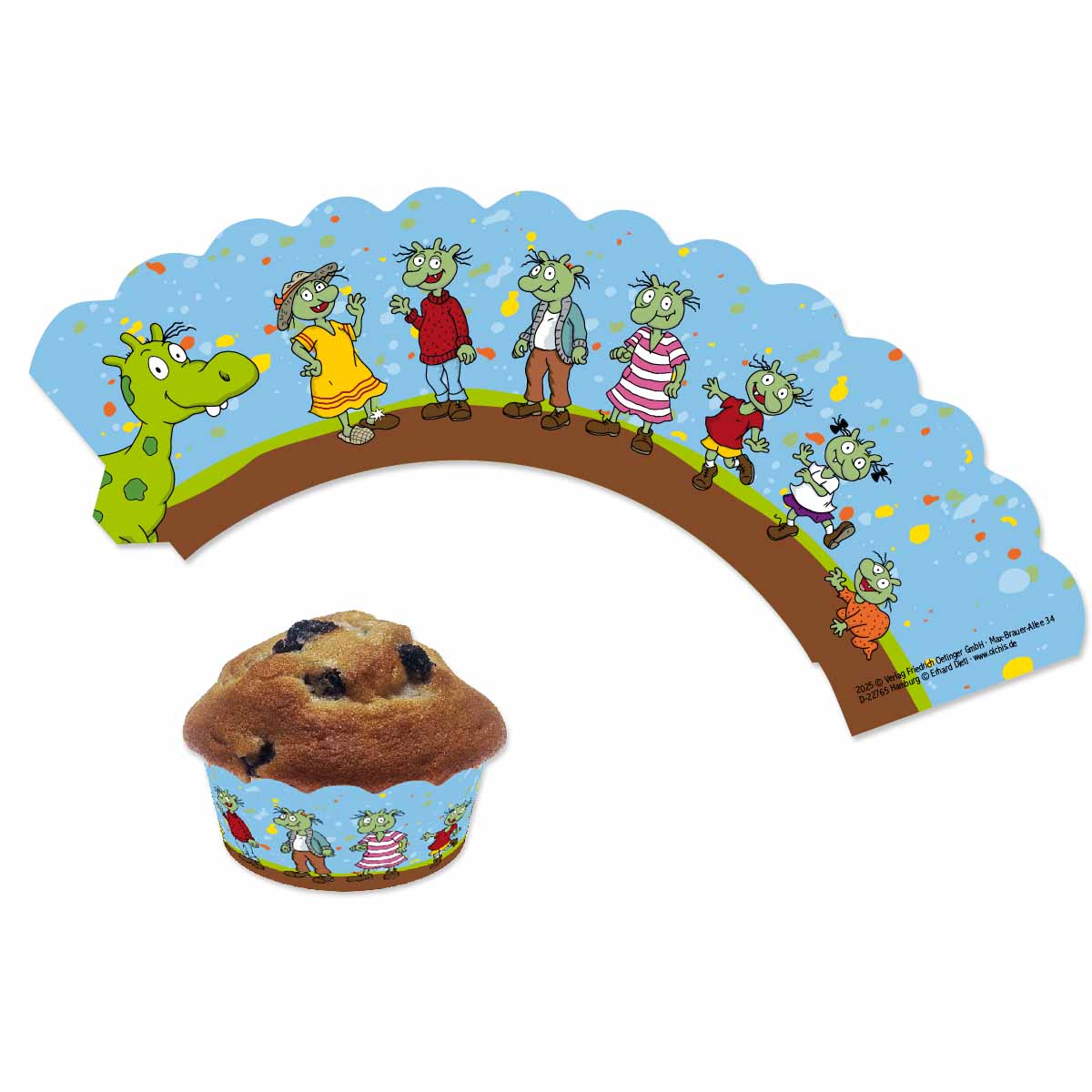 Olchis-Cupcake Banderolen 12 Stück