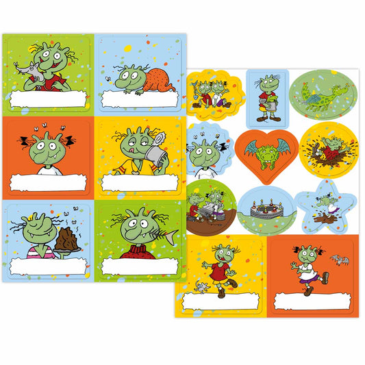 2 Bögen Aufkleber-Set * DIE OLCHIS * für Schule