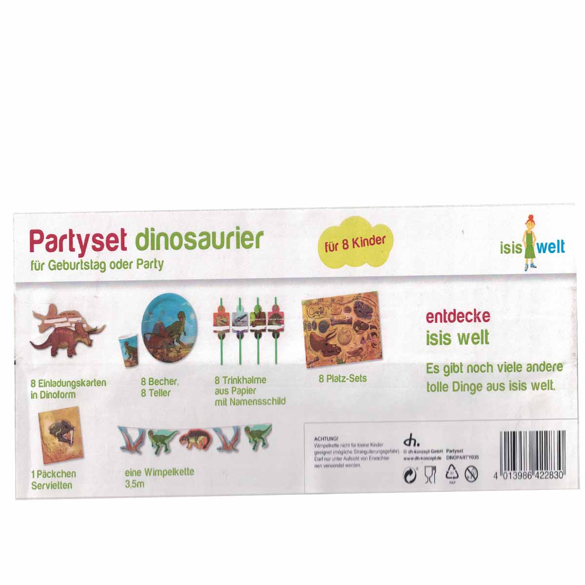 Partybox Dino-Kampf für 8 Kinder