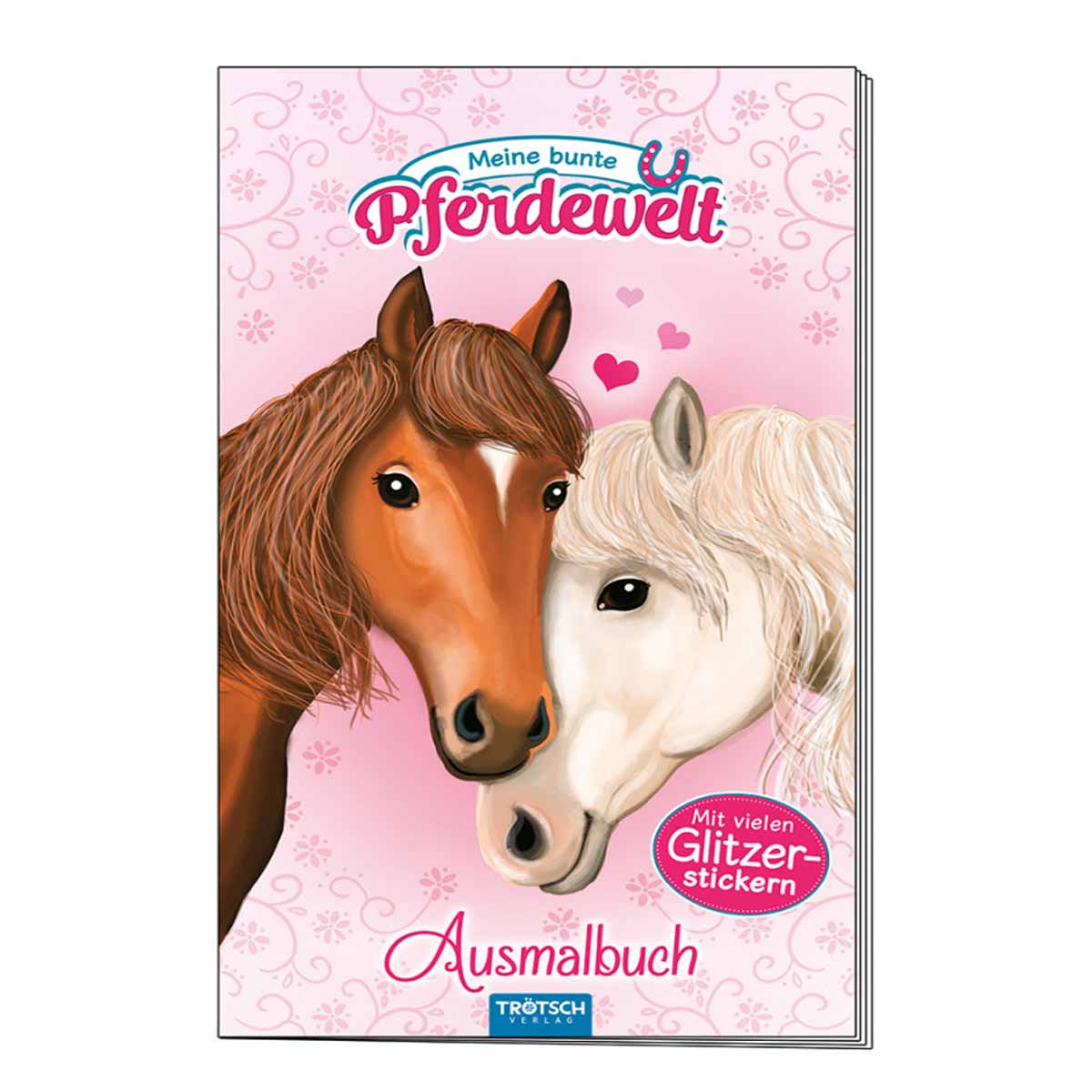 Ausmalbuch Meine bunte Pferdewelt mit Glitzer-Stickern