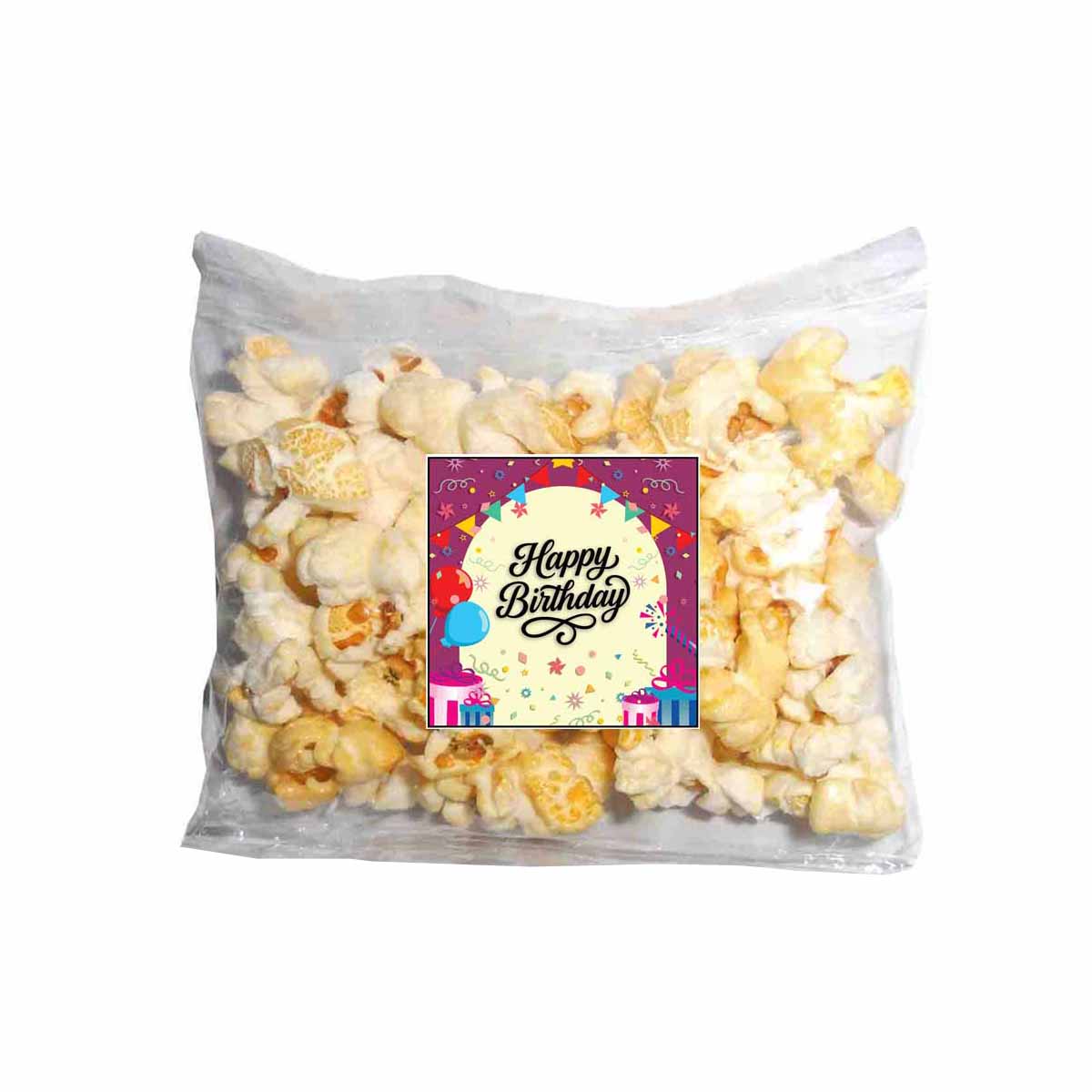 Popcorn Tütchen 10 Stück mit Happy Birthday Stickern
