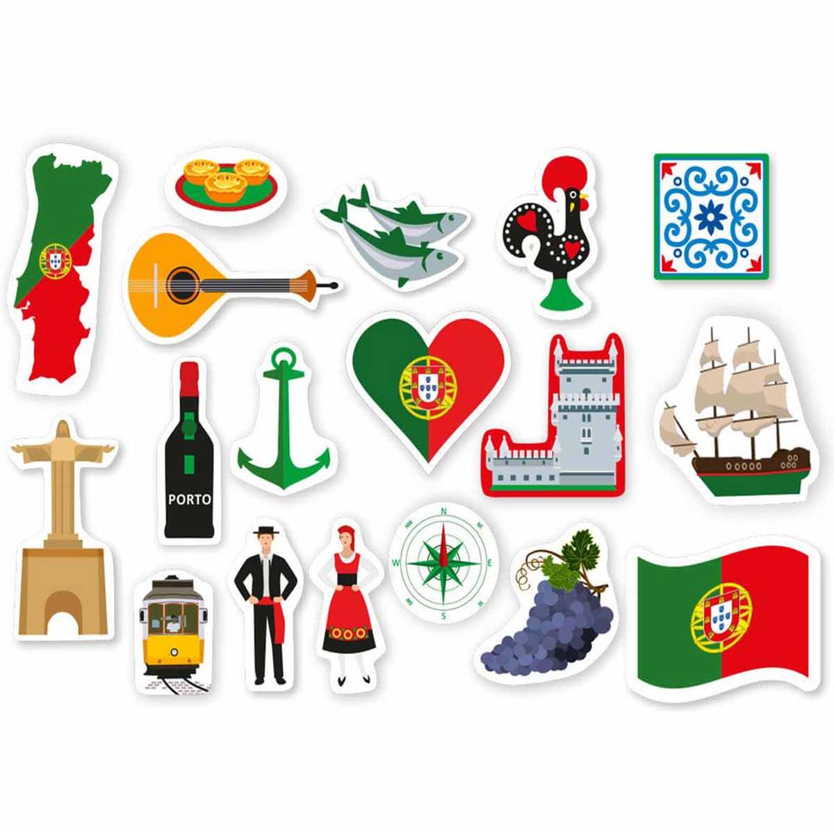Konfetti zum Thema Portugal