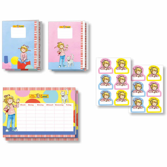 8-tlg. Schul-Set "Meine Freundin Conni" für Schule und Schulanfang
