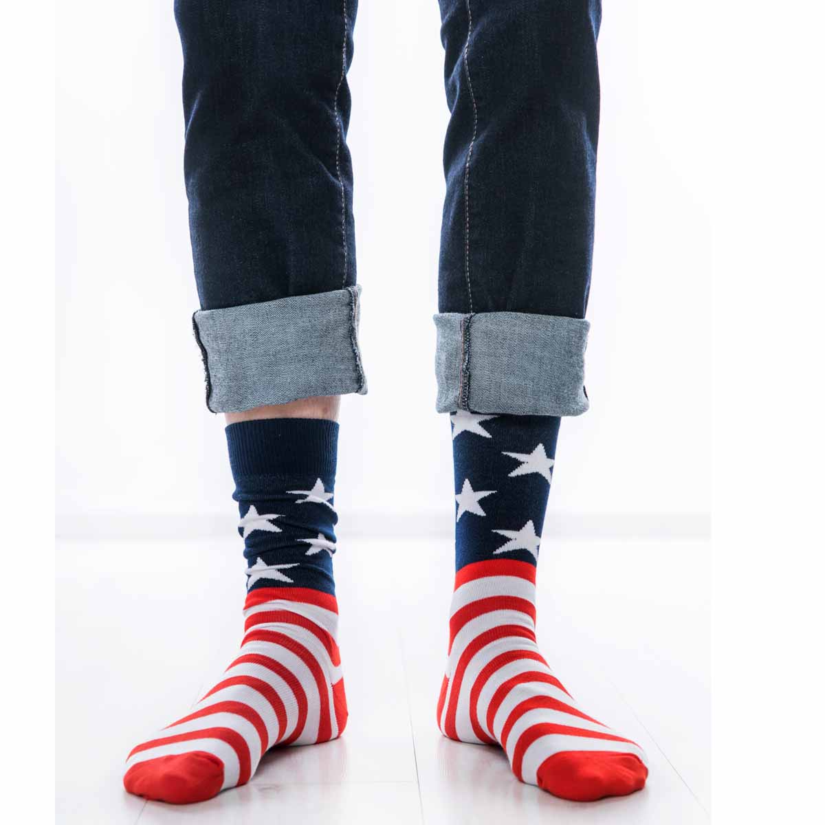 Socken USA Design für Herren Gr. 42-47