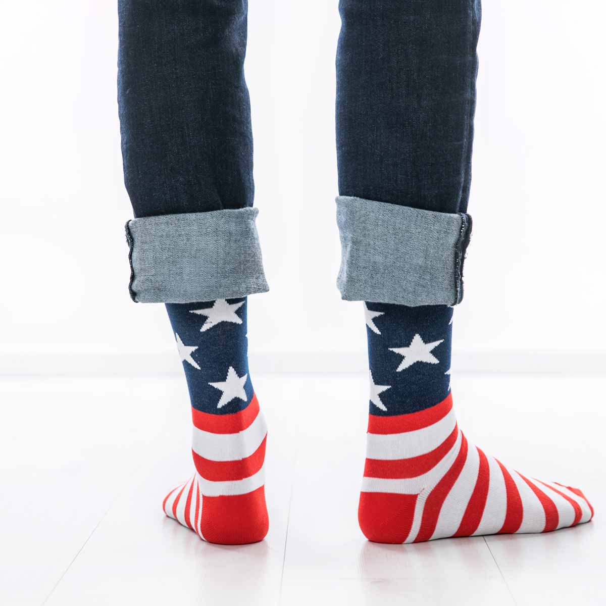 Socken USA Design für Herren Gr. 42-47