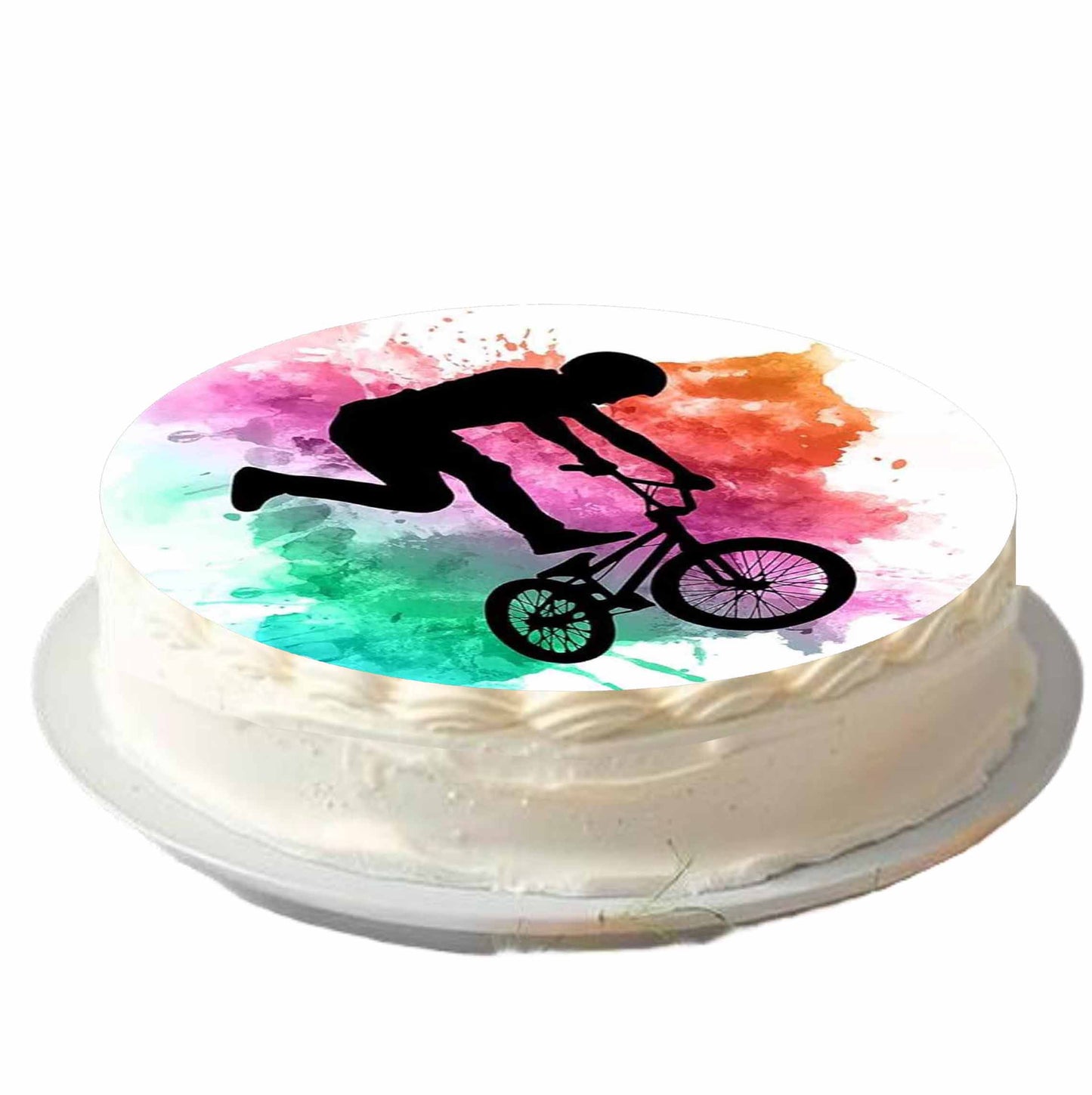 Essbarer Tortenaufleger " BMX" "Mountainbiker" Oblaten- oder Zuckerpapier