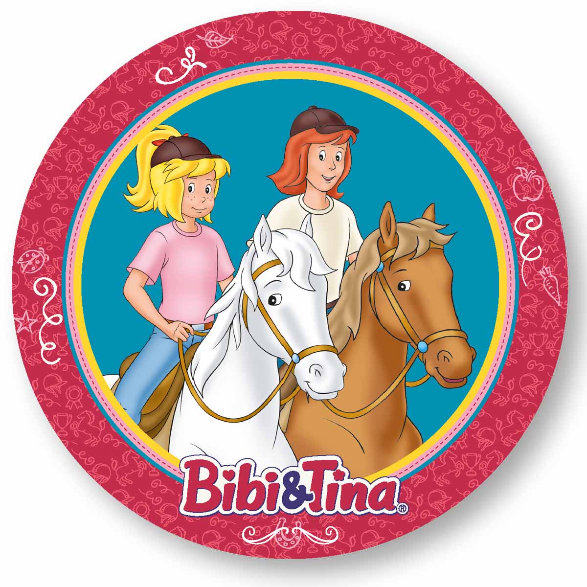 Essbarer Tortenaufleger Bibi und Tina