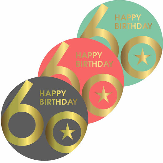 Essbarer Tortenaufleger 60.Geburtstag