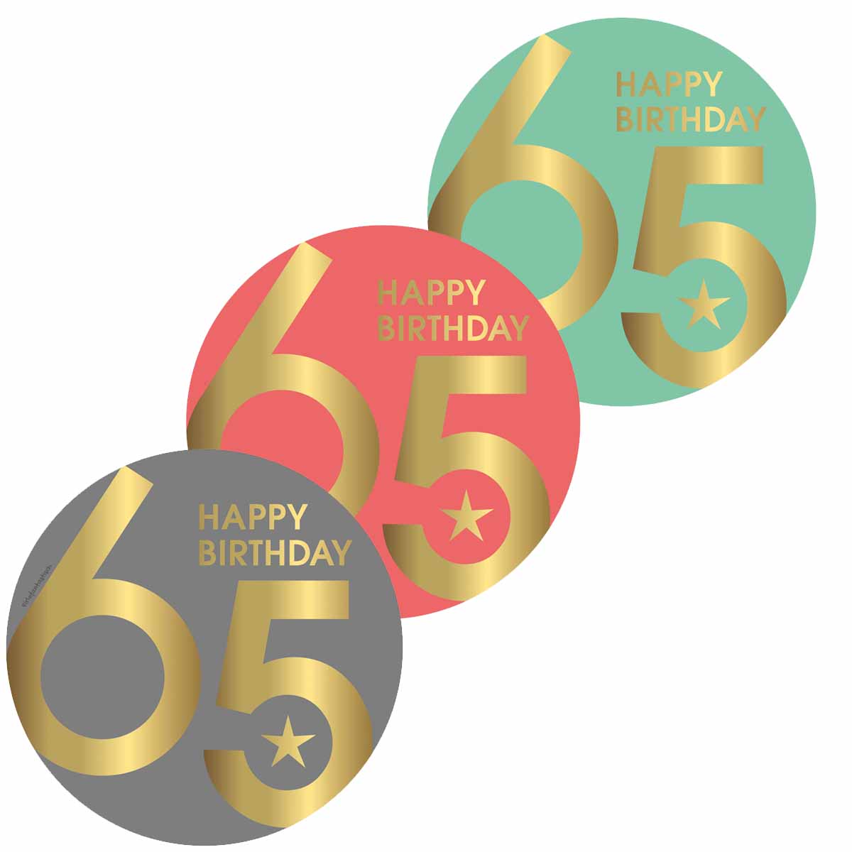 Essbarer Tortenaufleger 65.Geburtstag