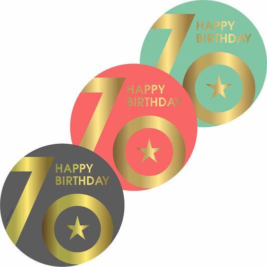 Essbarer Tortenaufleger 70. Geburtstag
