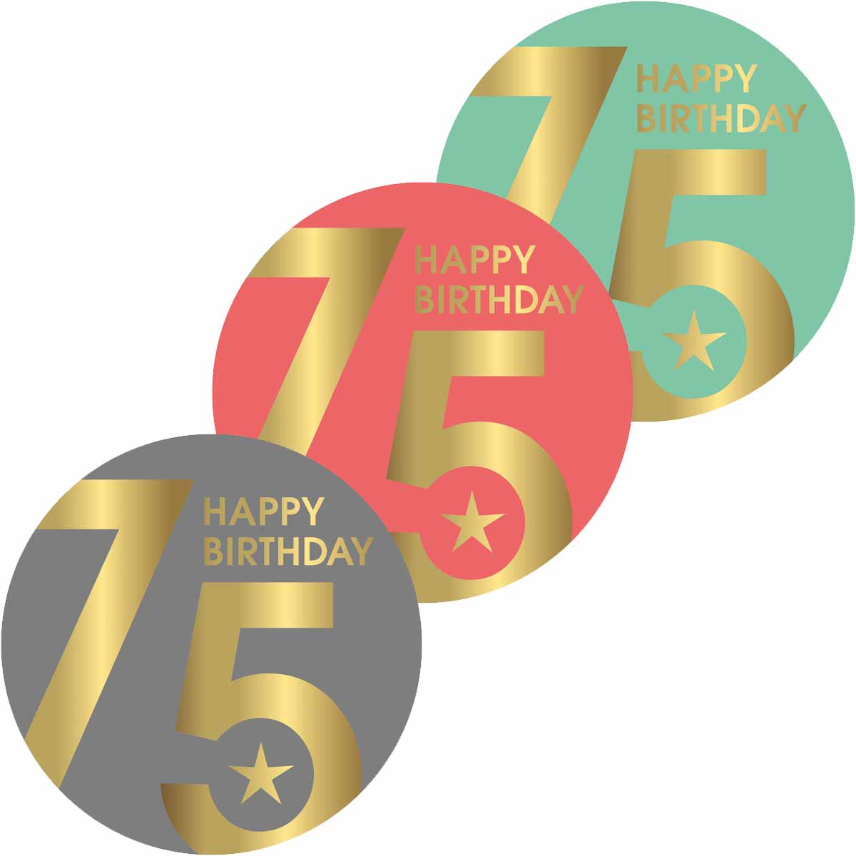 Essbarer Tortenaufleger 75. Geburtstag