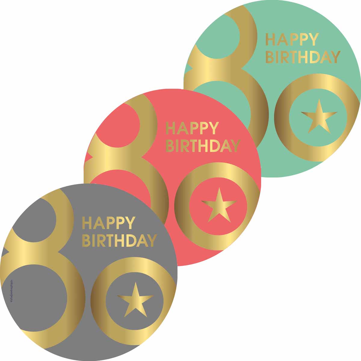 Essbarer Tortenaufleger 80. Geburtstag