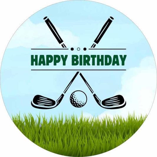 Essbarer Tortenaufleger Golf Oblaten- oder Zuckerpapier