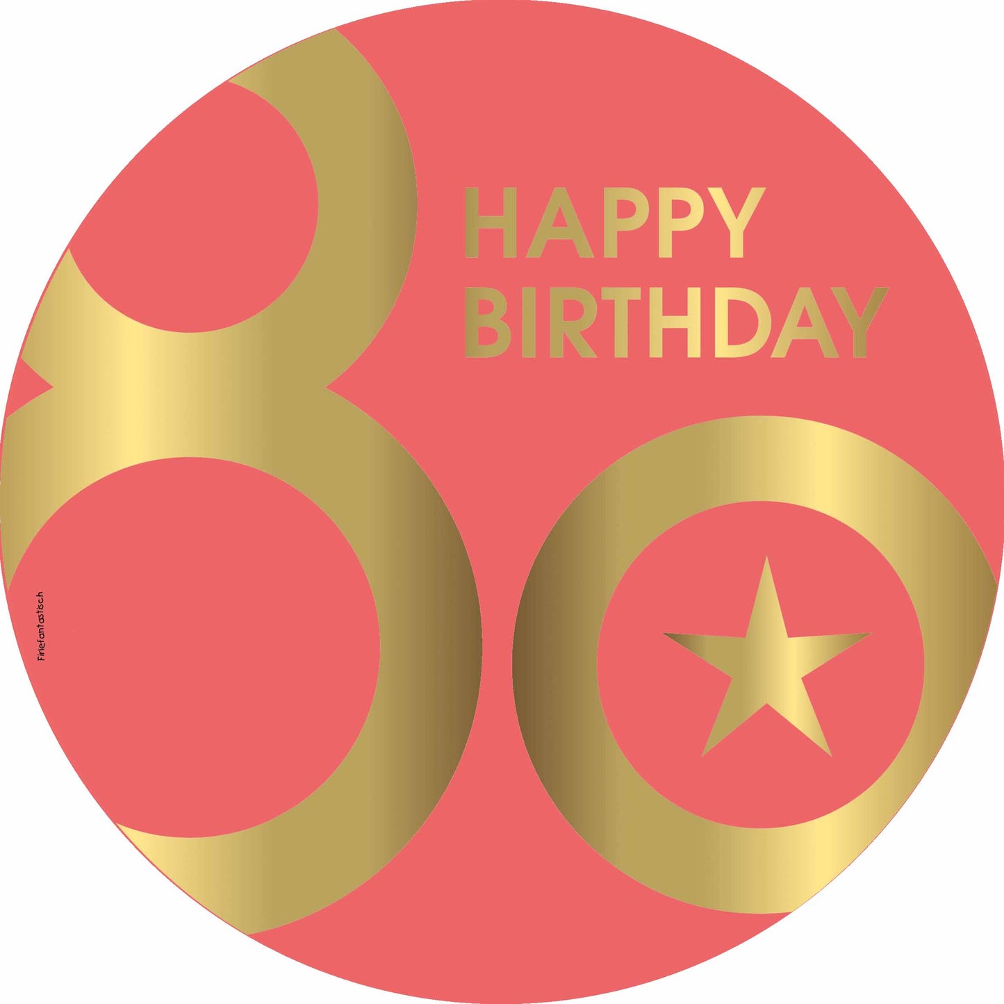 Essbarer Tortenaufleger 80.Geburtstag