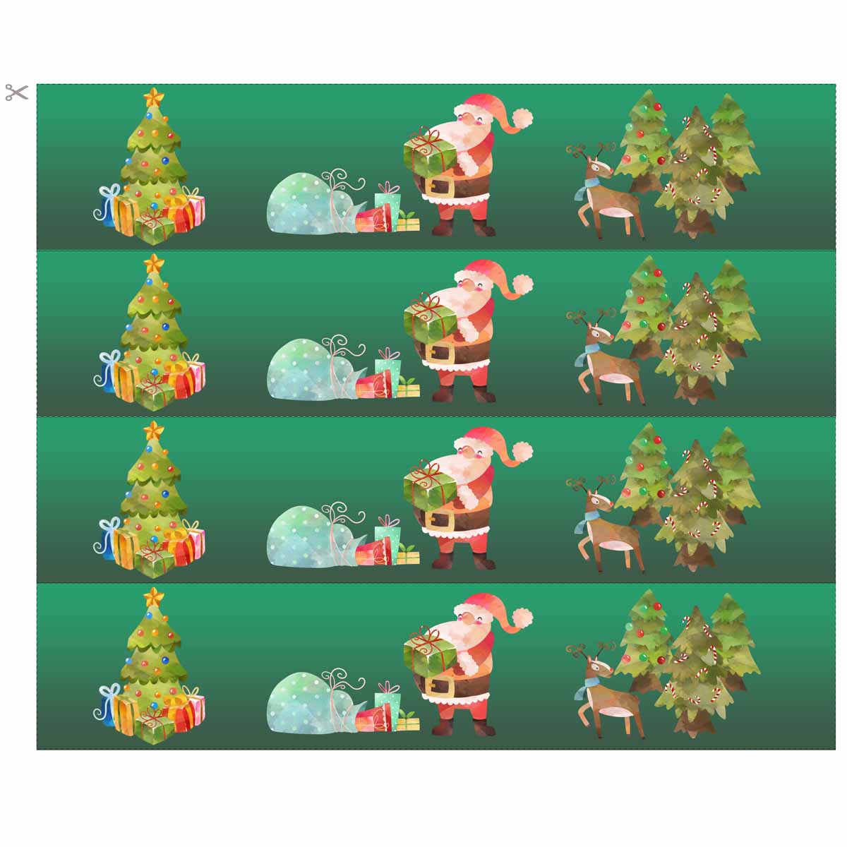 Essbares Tortenband Weihnachten Geschenke Zuckerpapier