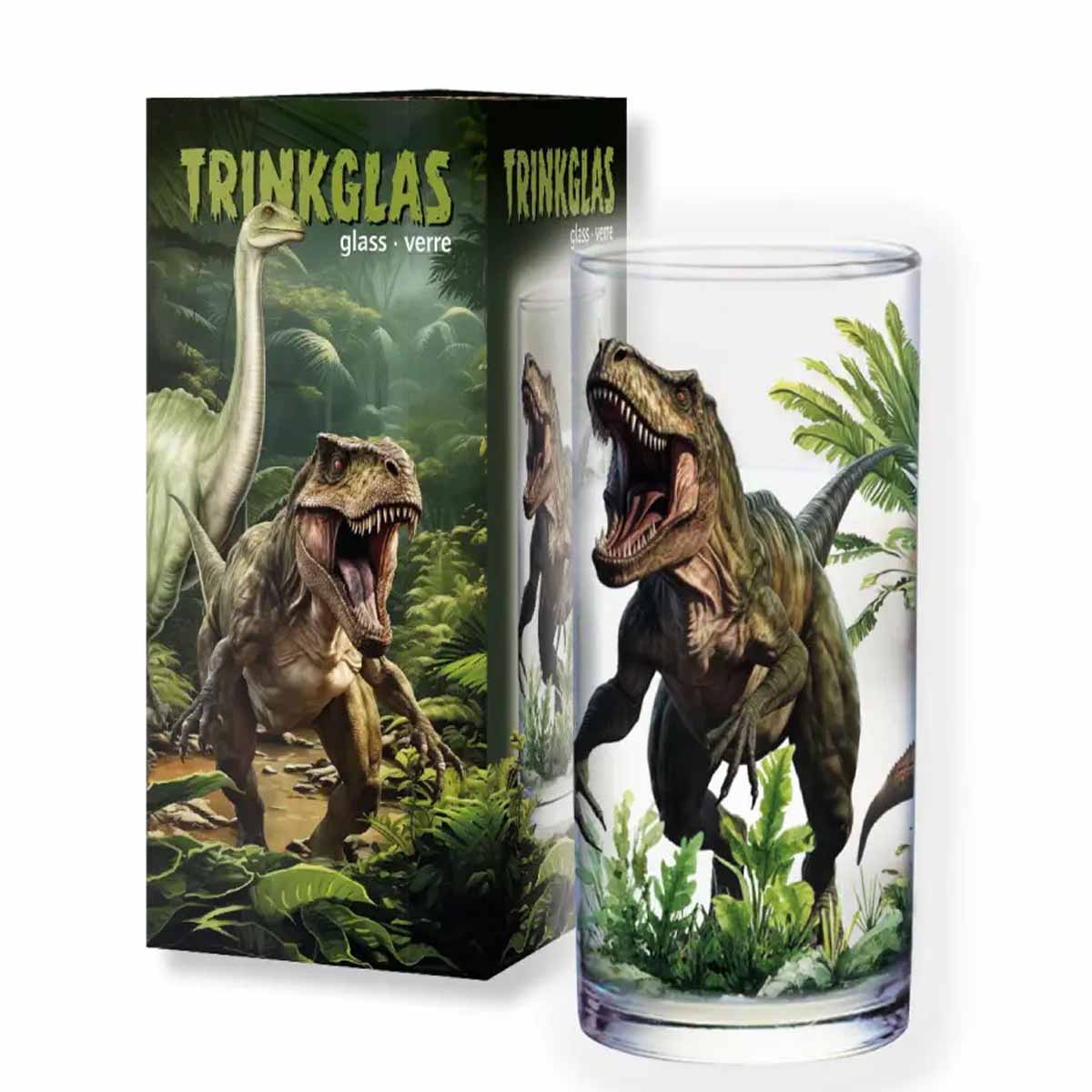 Trinkglas Dinosaurier T-Rex