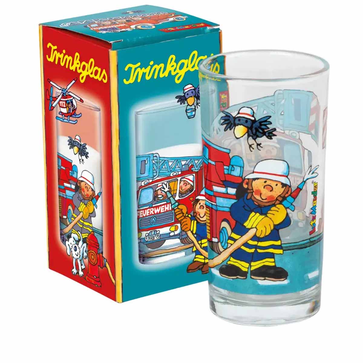 Trinkglas Feuerwehr
