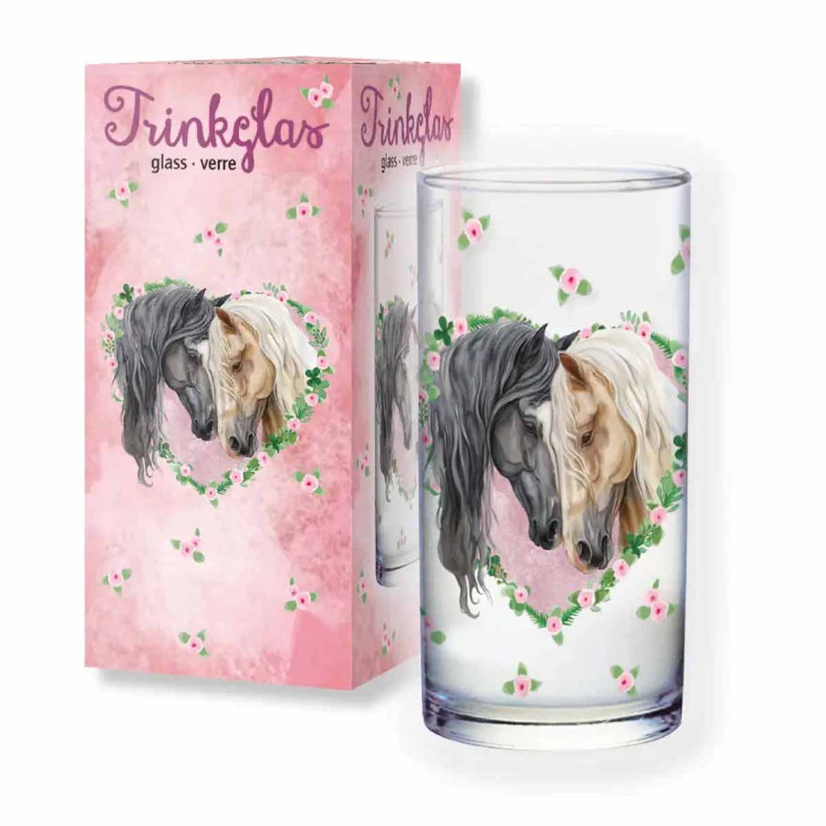 Trinkglas Pferd2