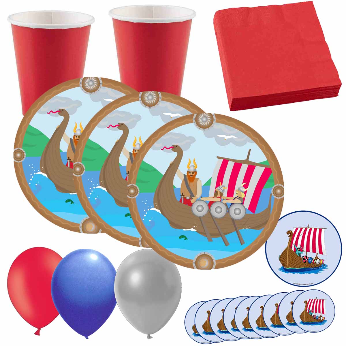 Partyset Wikinger 54tlg.
