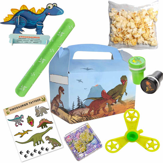 Gefüllte Wundertütenbox Dinosaurier 8-tlg