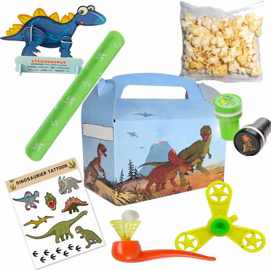 Gefüllte Wundertütenbox Dinosaurier 8-tlg