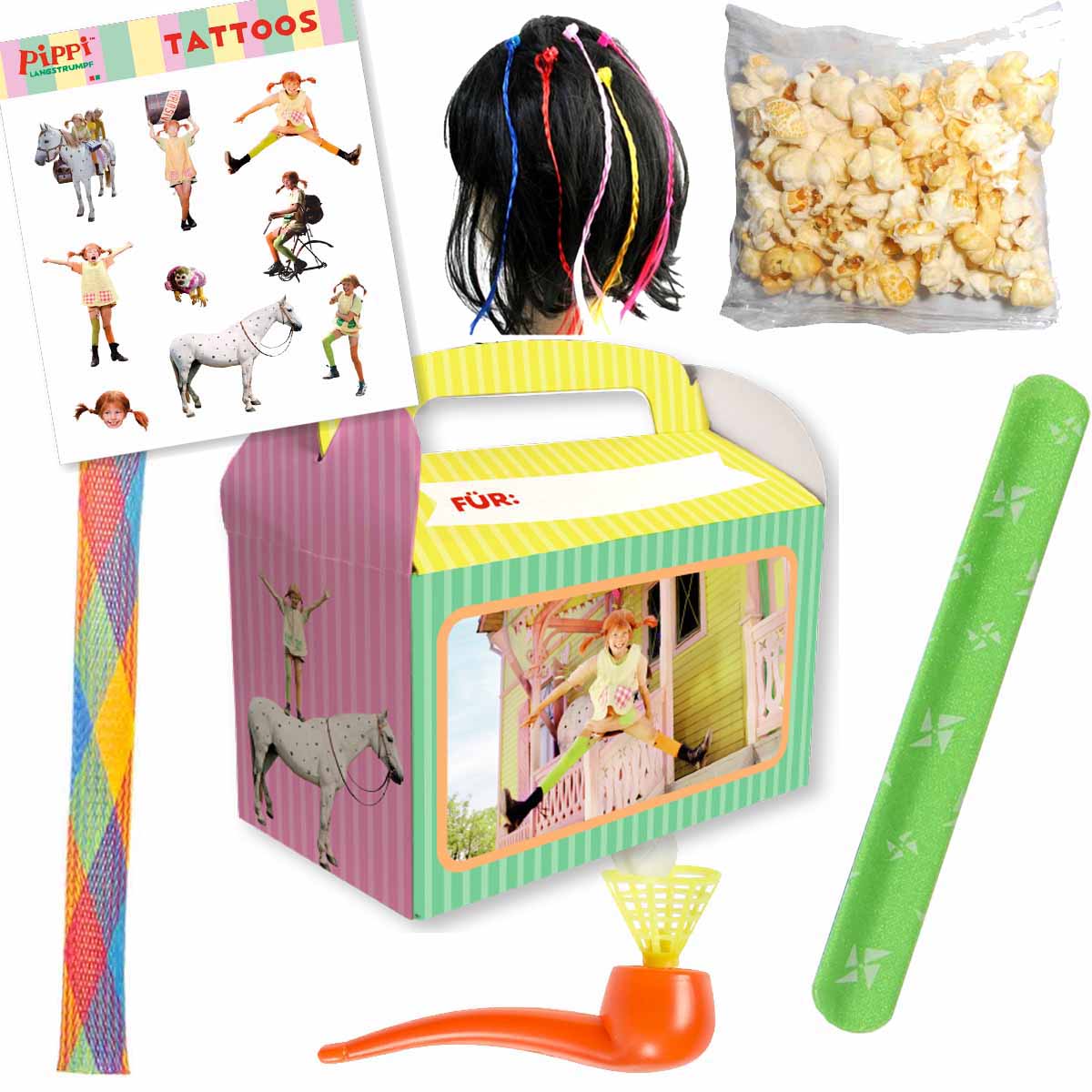Gefüllte Wundertütenbox Pippi Langstrumpf