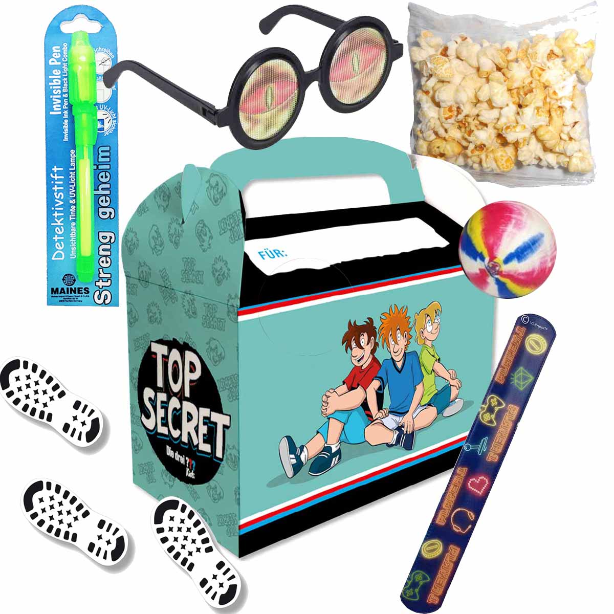 Gefüllte Wundertütenbox Detektiv Fragezeichen