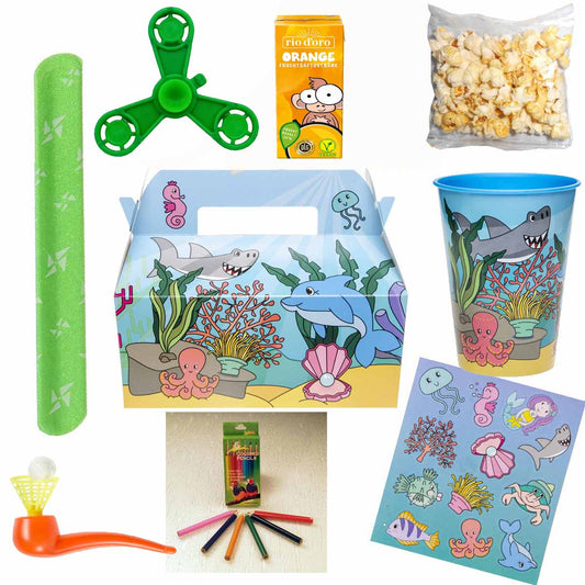 Gefüllte Wundertütenbox Unterwasser deluxe