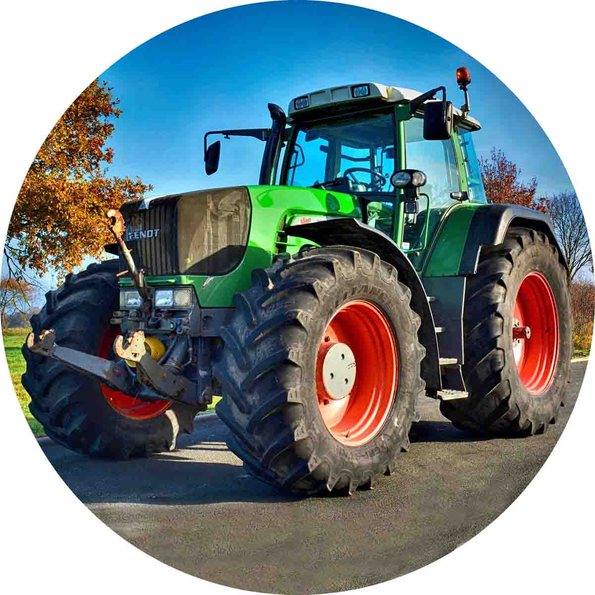 Essbarer Tortenaufleger Traktor + Servietten Taktor 16 Stück