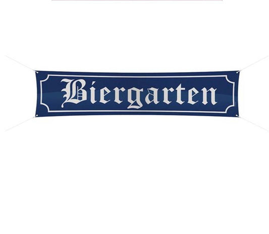 Straßenbanner Biergarten