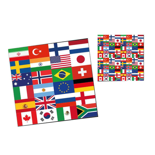 Länderflaggen-Servietten 20 Stück