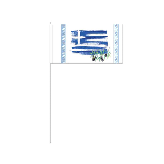 Griechenland Papierflaggen 10 Stück