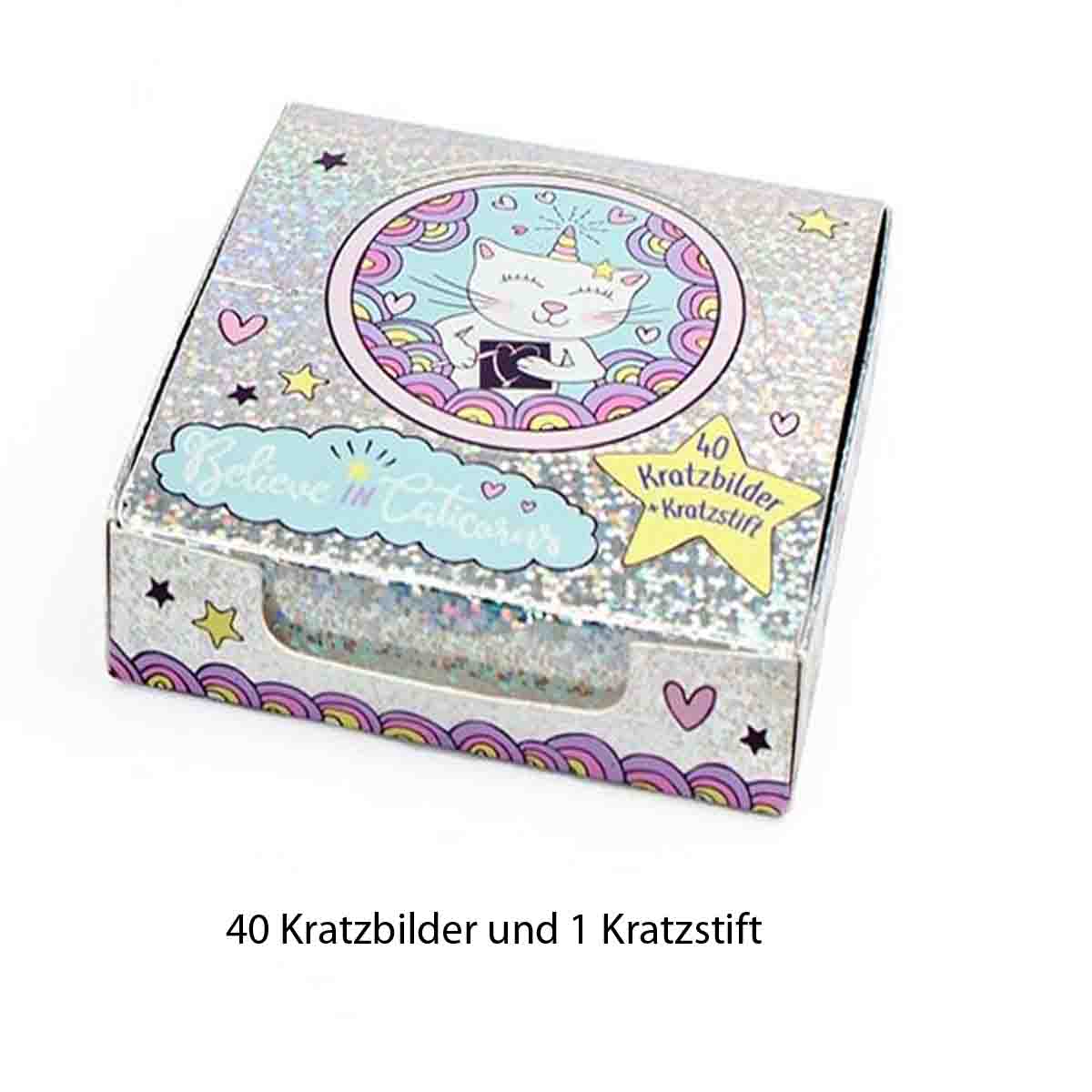 Kratzbilder 41 teilig mit Kratzstift