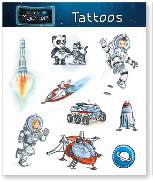 Astronaut Major Tom Tattoo 1 Bogen
