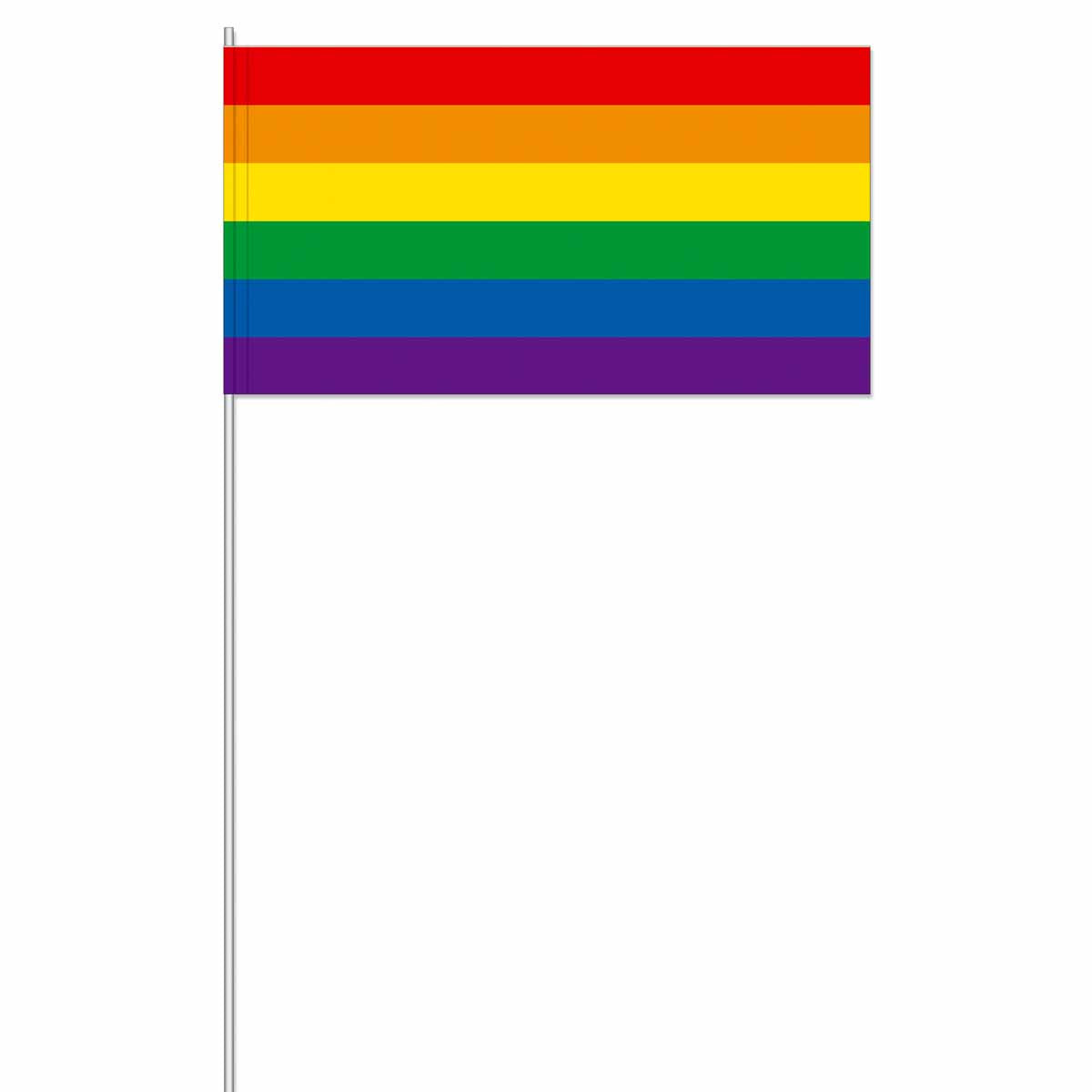Regenbogen Flaggen Pride aus Papier 10 Stück