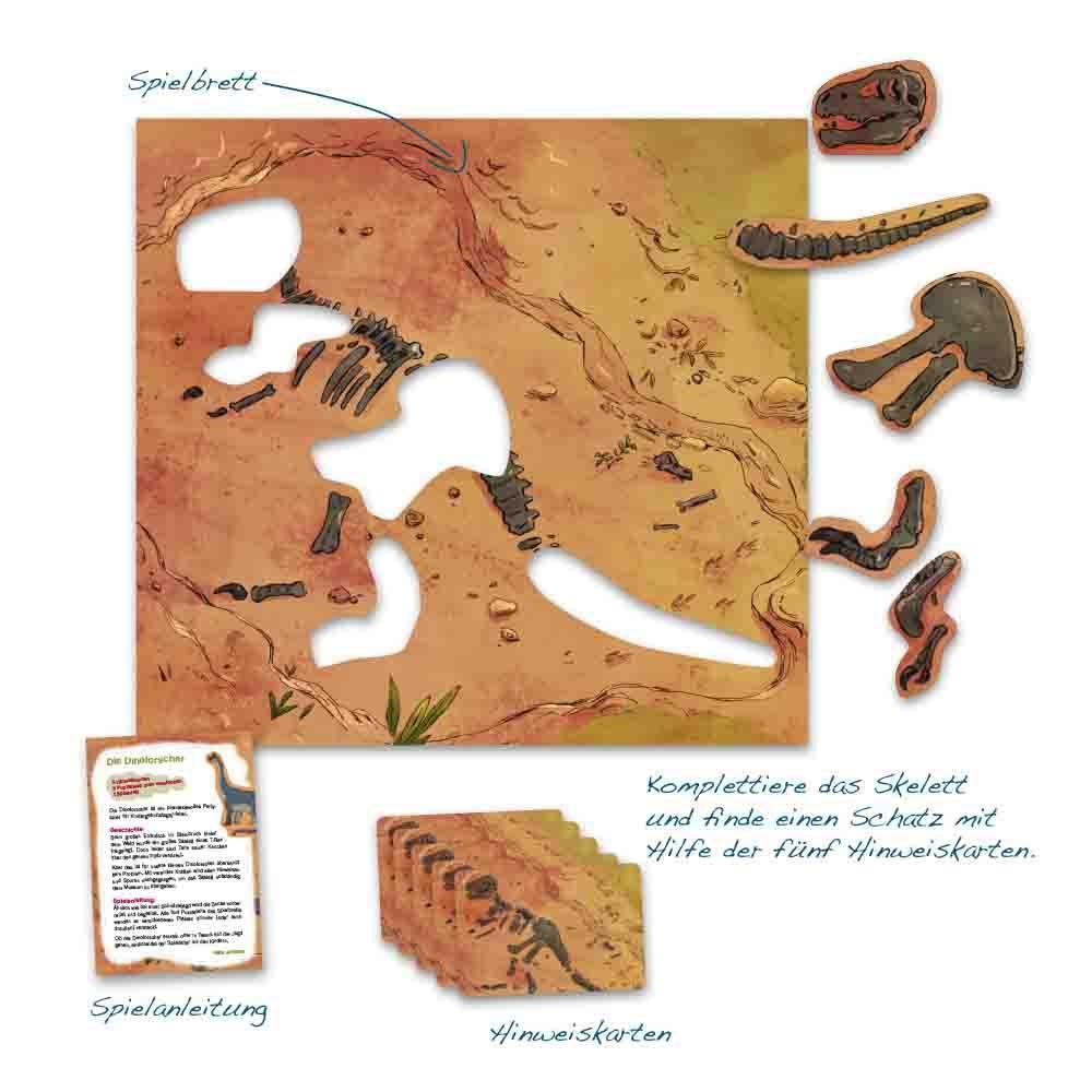 Partyspiel Dinosaurier-Suchspiel