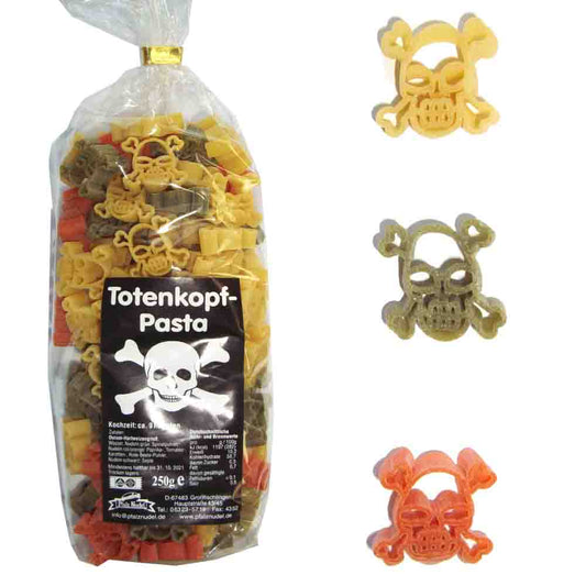 Totenkopf-Nudeln bunt 250g