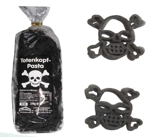 Totenkopf-Nudeln Schwarz 250g