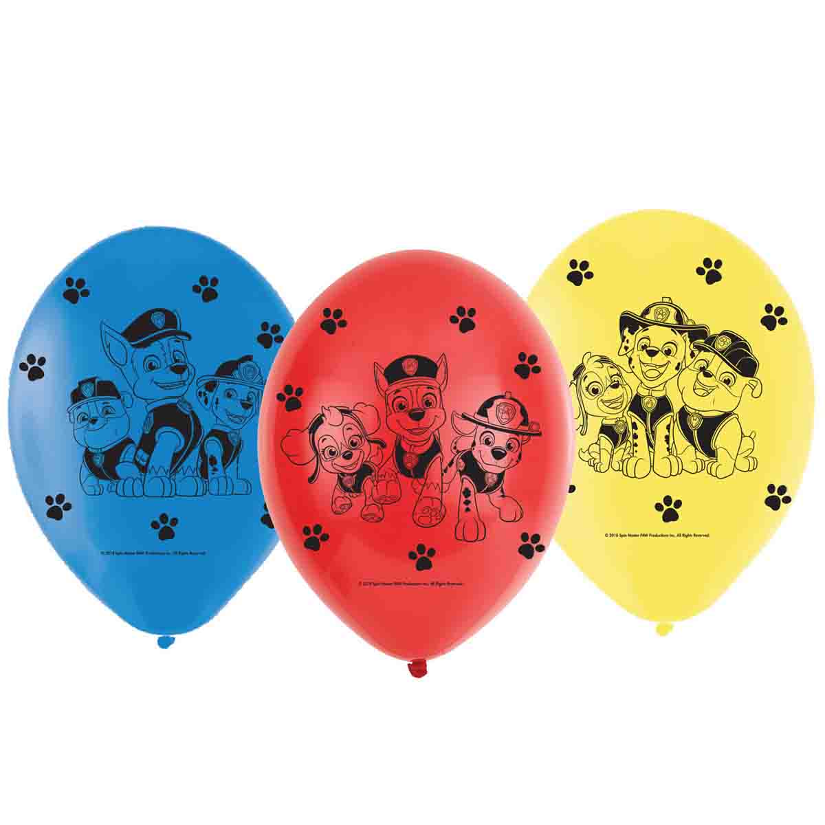 Paw Patrol Ballons 6 Stück