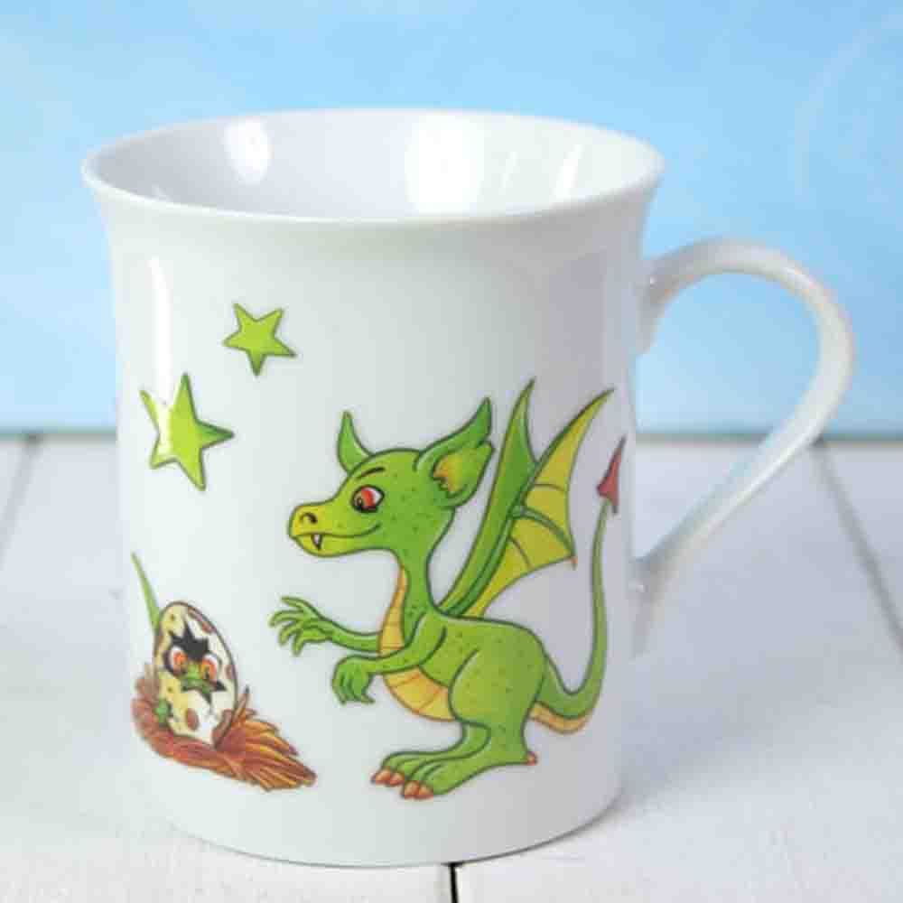Porzellan-Sticker Drachen