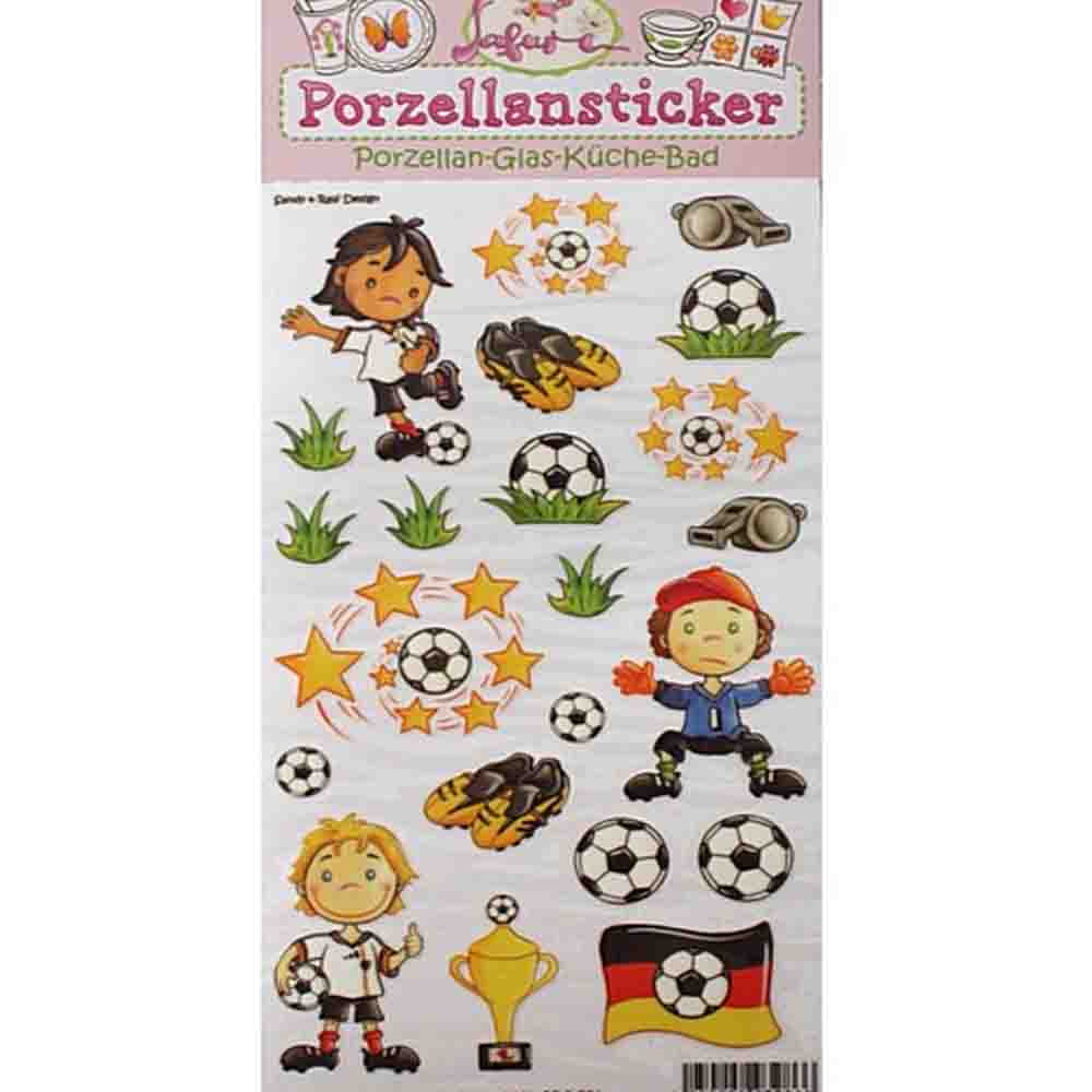 Porzellan-Sticker Fußball