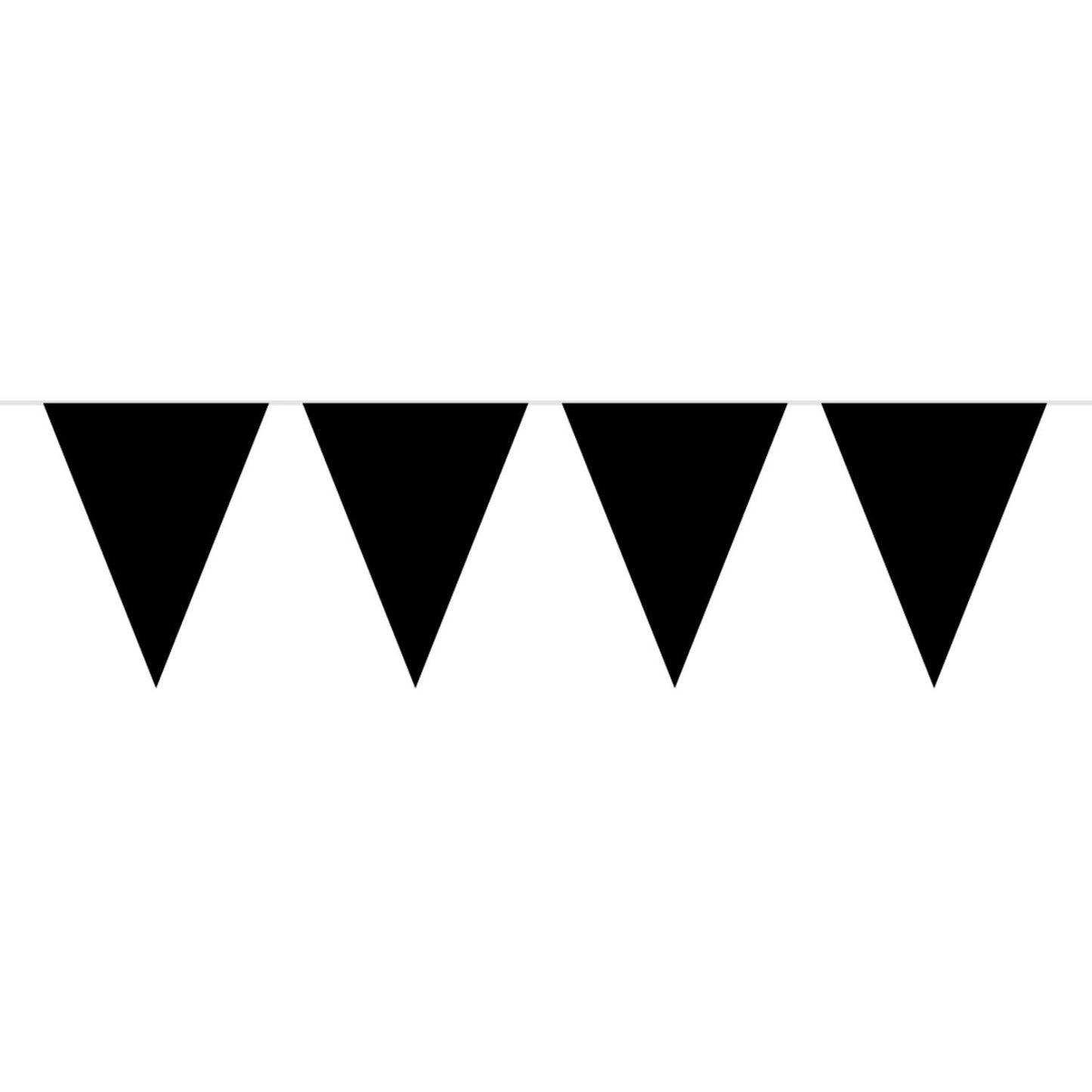 Wimpelkette Schwarz 10 m