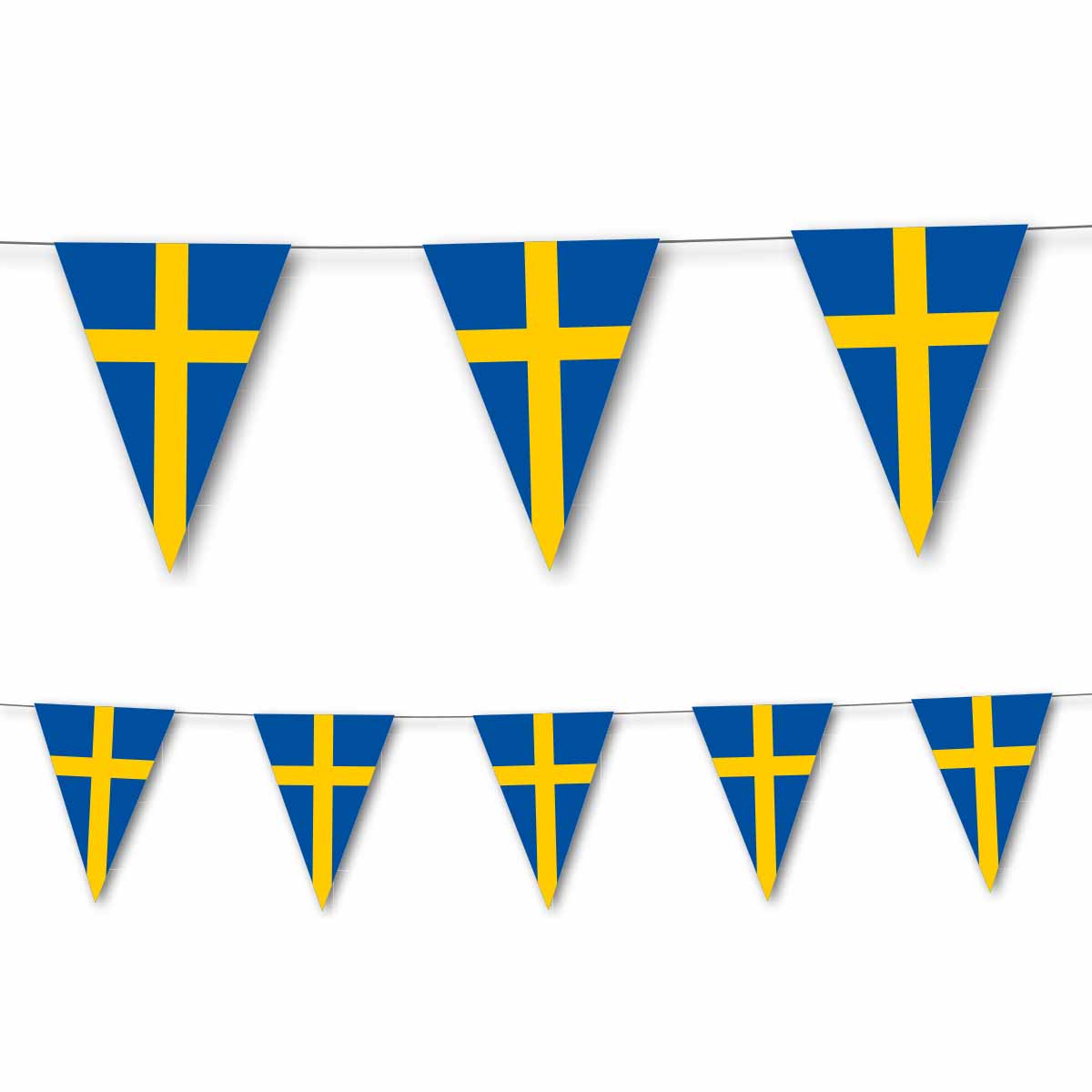 Schweden Dekoset Servietten, Wimpelkette, Konfetti und Ballons